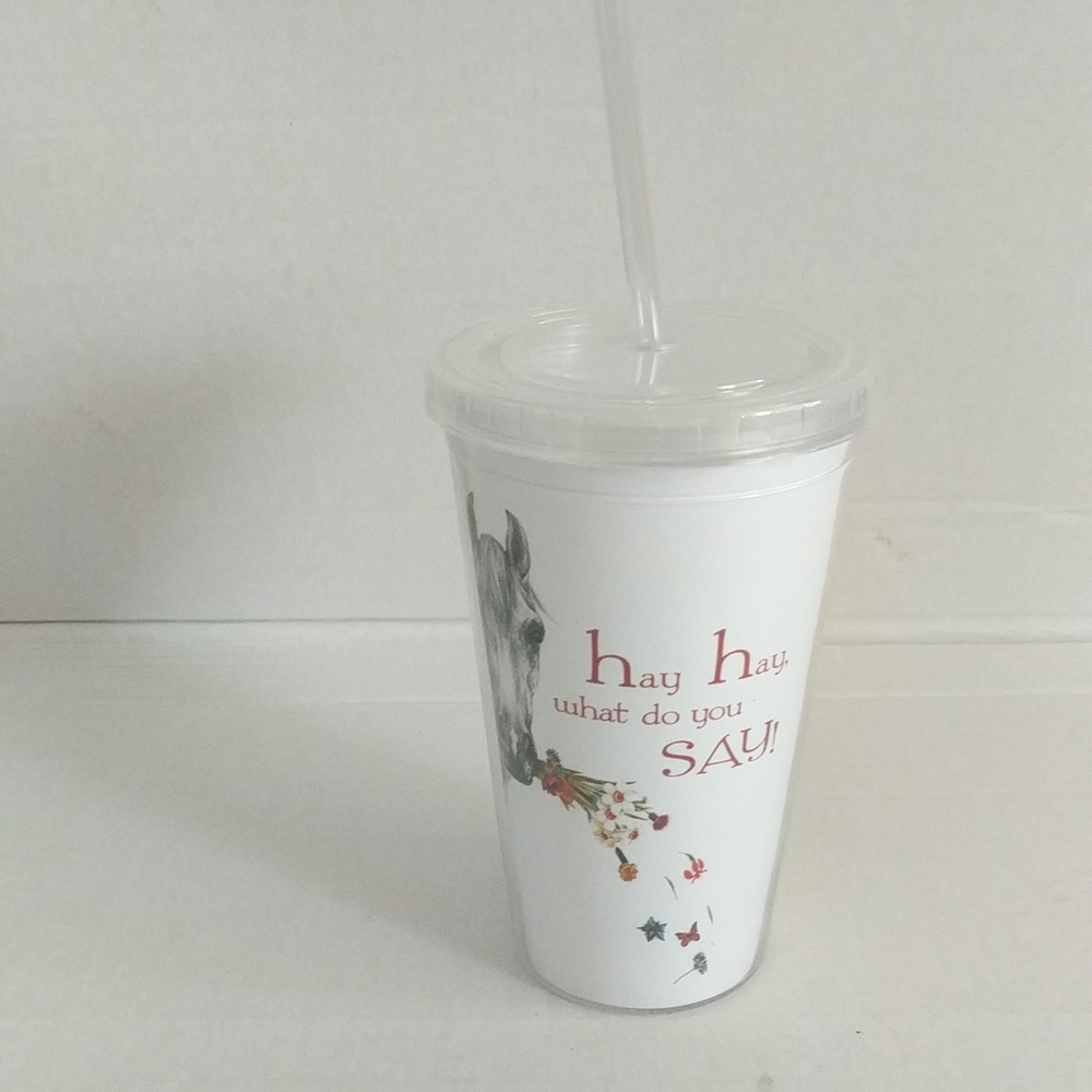 Horsey drinking cup NWOT